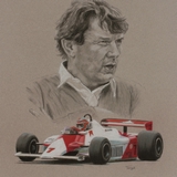 John Barnard drawing by Simon Taylor